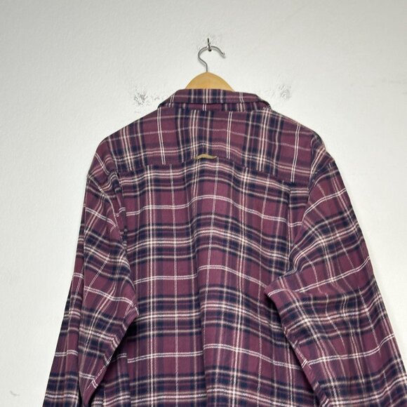 VTG Redhead Flannel Plaid Gorp Button Up Shirt Men XXLT Red Black Gorp 90s Fall - Picture 3 of 11